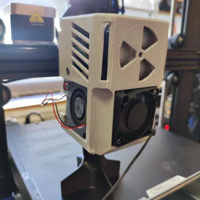 Ender 3v3 ke 4010FanHead - Nắp đầu in thay quạt hotend