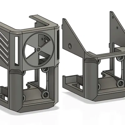 Ender 3v3 ke 4010FanHead - Nắp đầu in thay quạt hotend