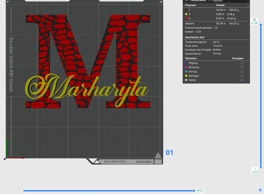 Letter Marharyta Kroko – Chữ cái kiểu da cá sấu - Image 2