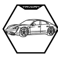 Bộ tranh tường lục giác lineup Porsche – Hexagon Wall Art - Thumbnail 9