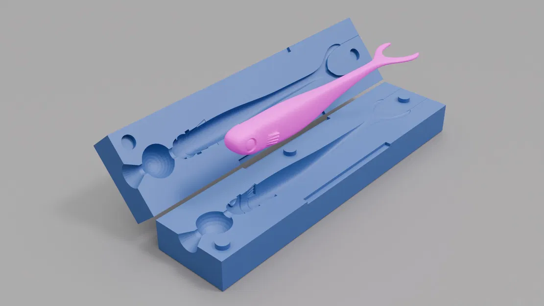 Khuôn mồi câu Slimmy Slug 80 mm - Image 1