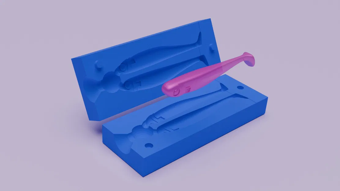 Khuôn mồi câu Slimmy Slug 80 mm (đuôi) - Image 1