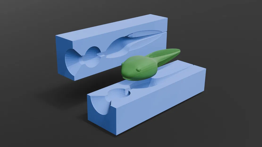 Mồi câu cá dạng nòng nọc (Tadpole-shaped fish baits) - Image 1