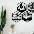 Tranh Treo Tường Núi Non Lục Giác (Hexagon Mountains Wall Art) - Thumbnail 1