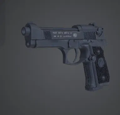 Súng realistic (mô hình 3D) - Image 1