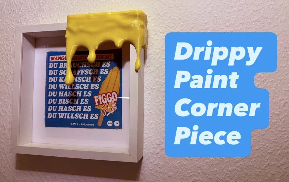 Miếng góc sơn chảy (drippy) cho tủ và khung hình - Image 1