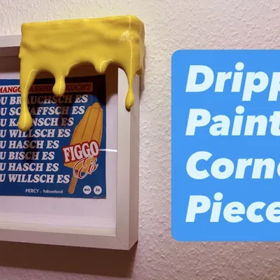 Miếng góc sơn chảy (drippy) cho tủ và khung hình