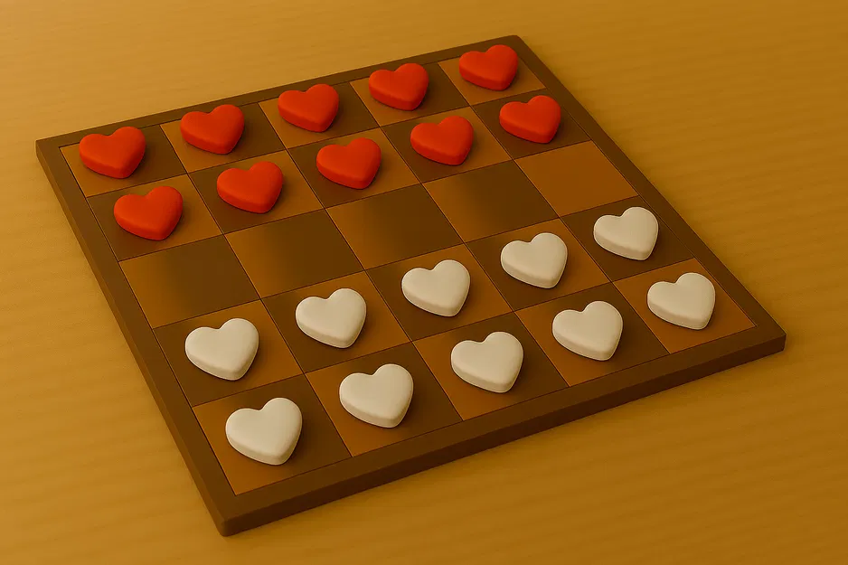 Dáma ze Srdcema / Board game Queen of Hearts - Image 1