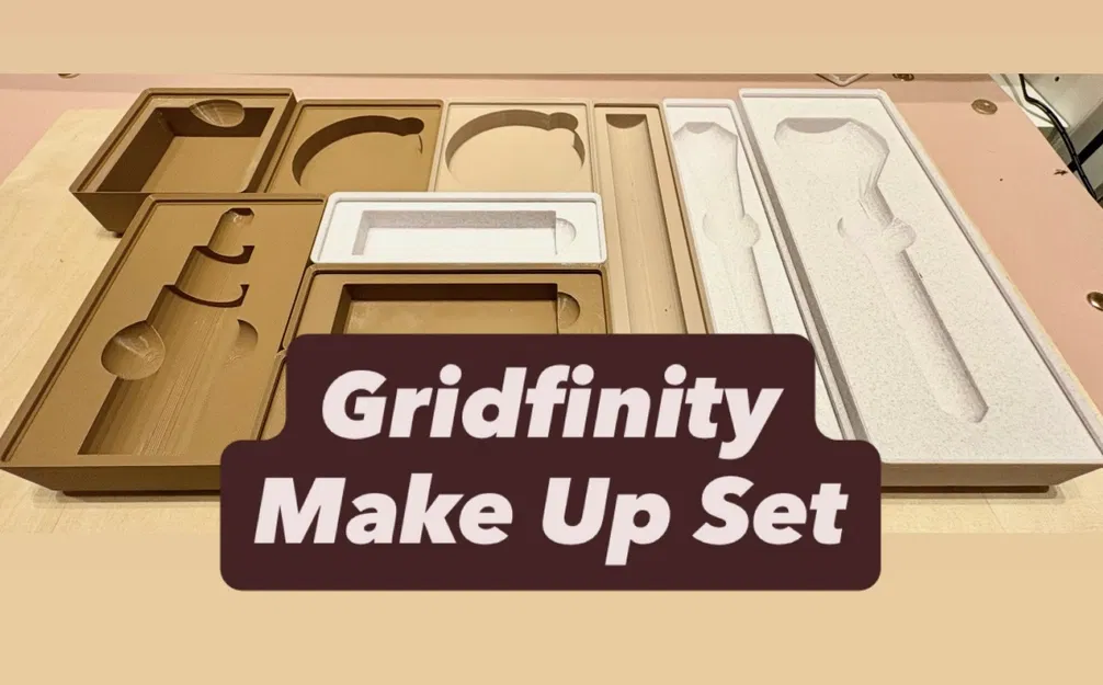 Khay Gridfinity đựng đồ make up: Mascara, Lipstick & hơn nữa - Image 1