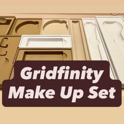 Khay Gridfinity đựng đồ make up: Mascara, Lipstick & hơn nữa