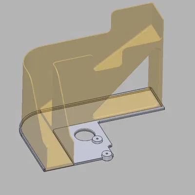 Giá đỡ khay purge cho Qidi Q2 (Qidi Q2 Purge Bin Holder)