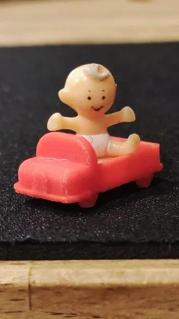 Camion rouge (xe tải đỏ) cho Polly Pocket vintage - Image 1