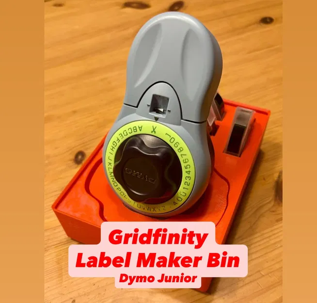 Khay Gridfinity giữ máy dán nhãn Dymo Junior 3x4 - Image 1