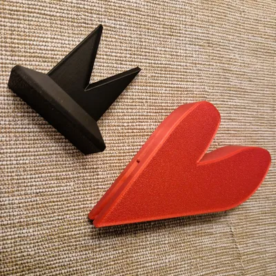 Trái tim kèm chân đế (Herz mit Ständer)