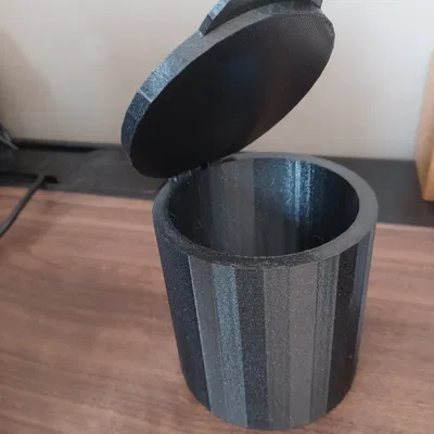 Hộp tròn nắp bản lề – 3 phần (chốt 2 mm / 3 mm)