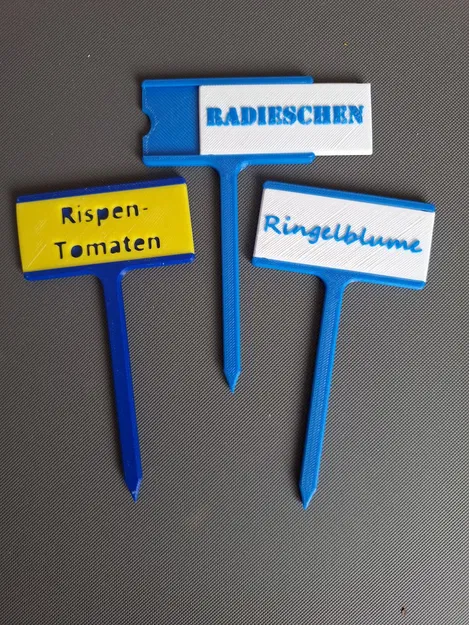 Bảng nhãn cây với tấm chữ thay thế được (Wechselplatte) - Image 1