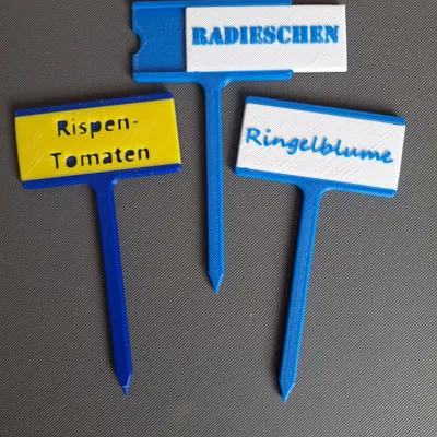 Bảng nhãn cây với tấm chữ thay thế được (Wechselplatte)