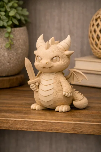 Rồng cầm kiếm (dragon with sword) - Image 1