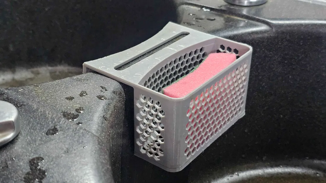 Kệ để miếng bọt biển cho bồn rửa đôi dạng tròn - Image 2