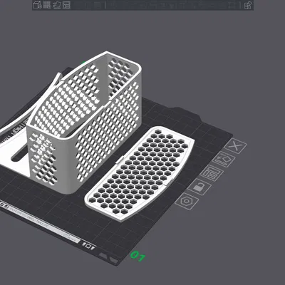 Kệ để miếng bọt biển cho bồn rửa đôi dạng tròn