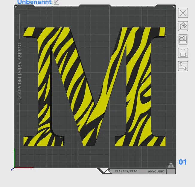 Chữ Zebra M - Image 1