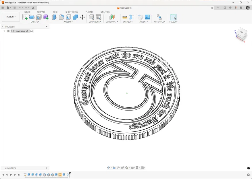 Token Oath of Moment (bản clean, 52mm) - Image 2