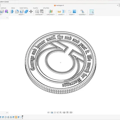 Token Oath of Moment (bản clean, 52mm)