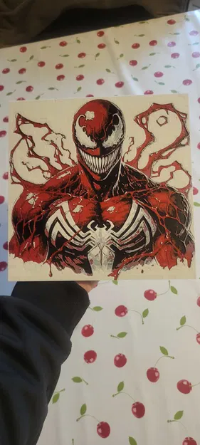 Carnage – HueForge tranh tường Marvel đa màu - Image 1