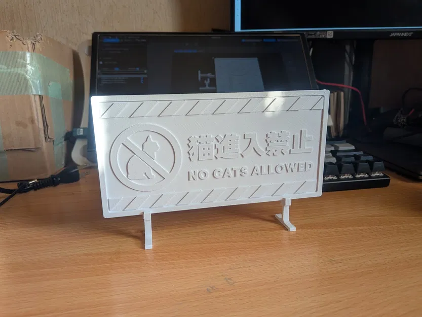 Biển báo giao thông - KHÔNG CHO MÈO VÀO - Image 1