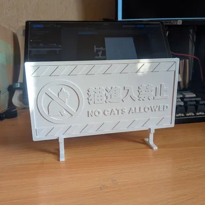 Biển báo giao thông - KHÔNG CHO MÈO VÀO