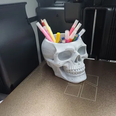 Skull ban ngày là ống cắm bút, ban đêm là chậu cây