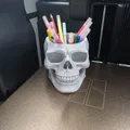 Skull ban ngày là ống cắm bút, ban đêm là chậu cây - Thumbnail 5