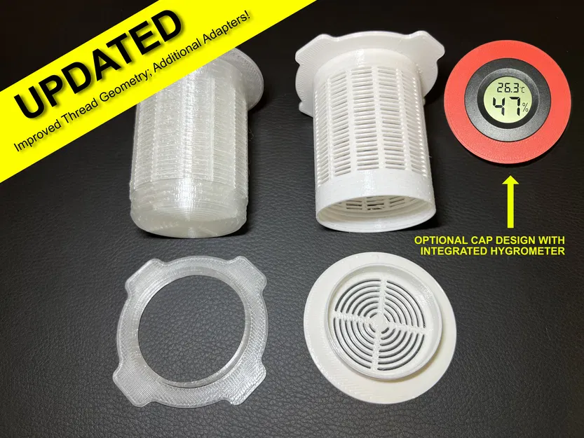 Ống Hút Ẩm Gắn Tâm Cuộn Filament (Filament Spool Desiccant Canister) - Image 1