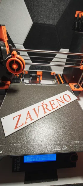 Bảng treo cửa Otevřeno / Zavřeno MMU - Image 2