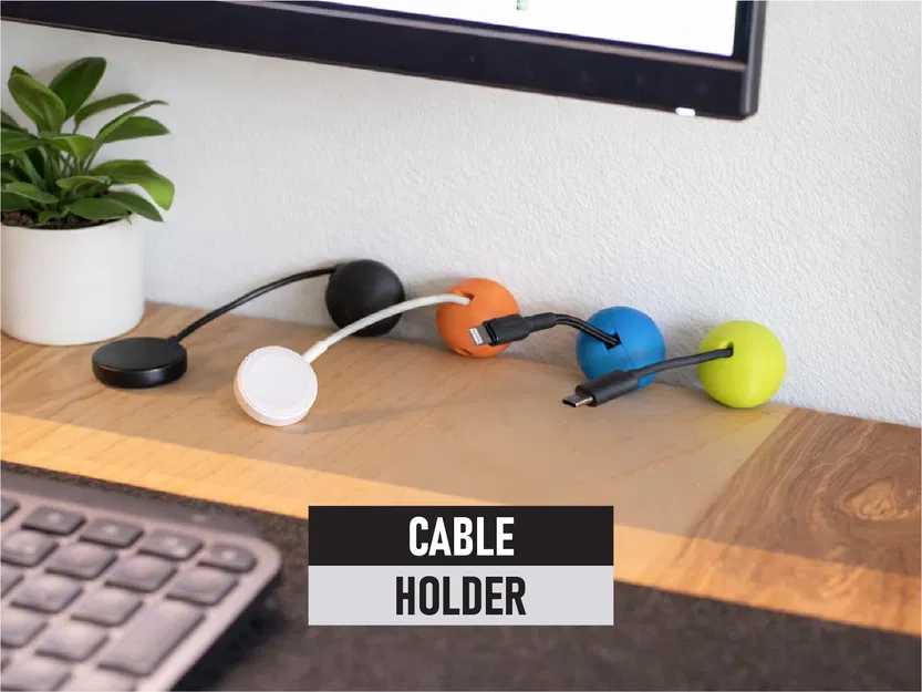 CableBall - Kẹp giữ cáp đơn giản cho bàn làm việc - Image 1