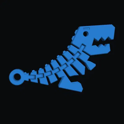 Key_chain_flexy_T-rex – Móc khóa fidget linh hoạt