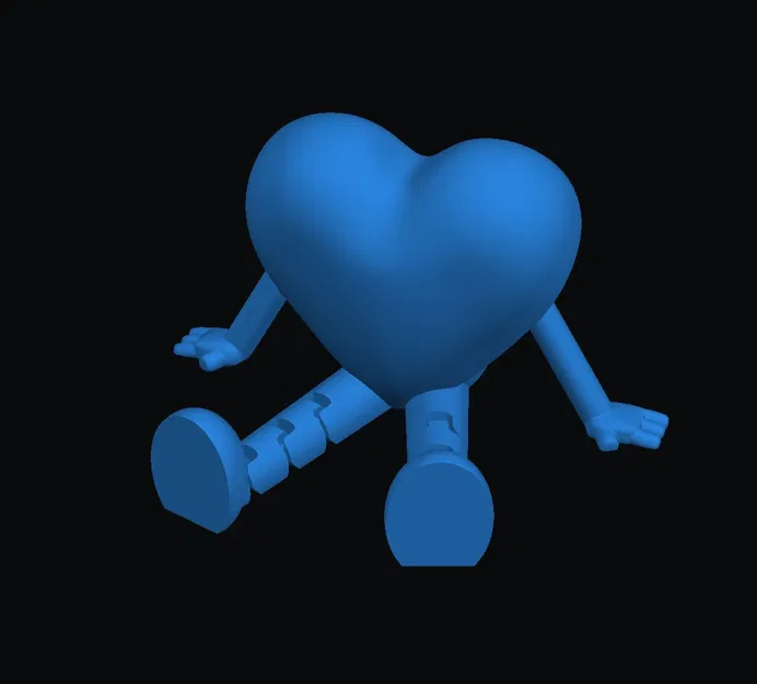Heart_flexy_figure – Mô hình trái tim dẻo (flexy) dạng figure - Image 1