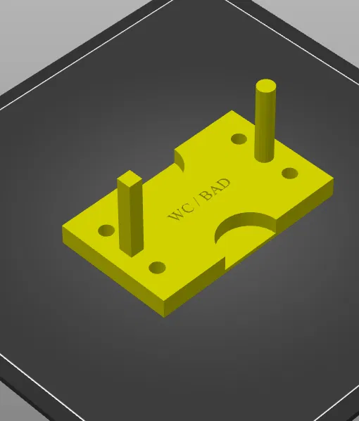 Bộ bohr template (Bohrschablonen) khoan tay nắm cửa: WC/BAD & Wohnzimmer - Image 1