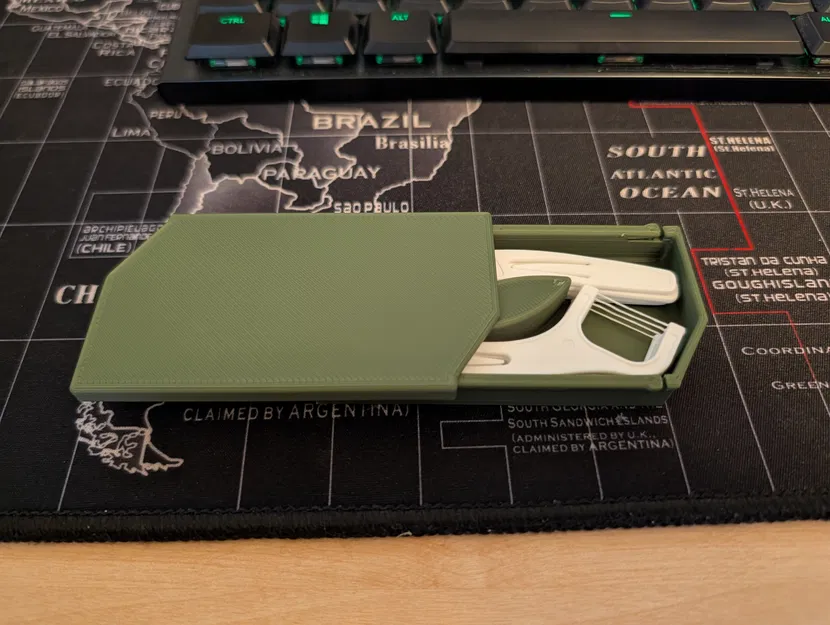 Hộp đựng floss picks du lịch (nắp trượt) - Image 1