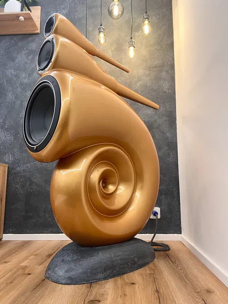 Loa Nautilus (B&W) – bản clone loa 3-way in 3D - Image 1