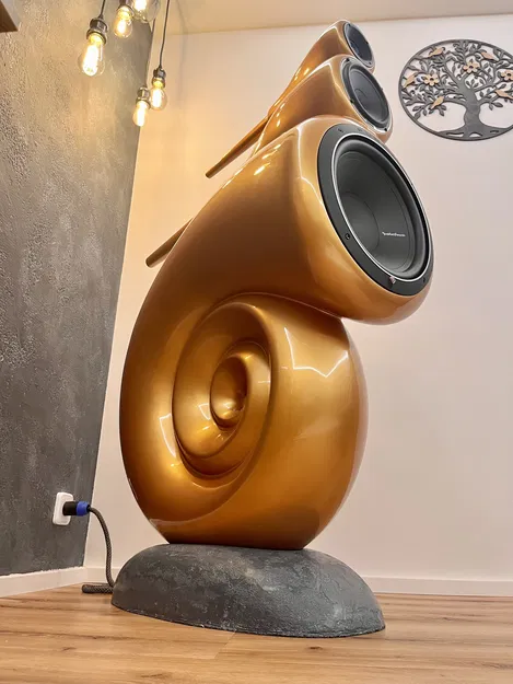 Loa Nautilus (B&W) – bản clone loa 3-way in 3D - Image 2