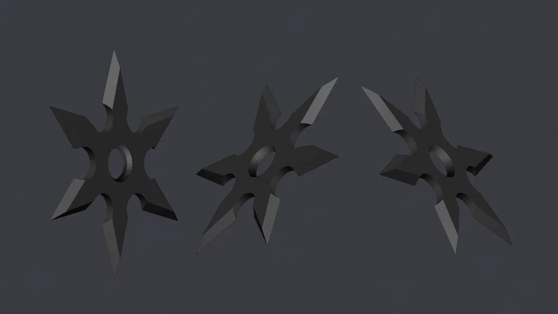 Shuriken Ninja 6 cánh (6-branch) – 10 cm - Image 1