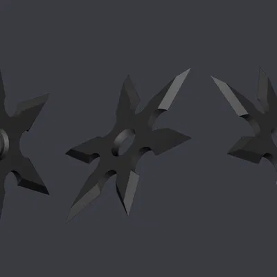 Shuriken Ninja 6 cánh (6-branch) – 10 cm