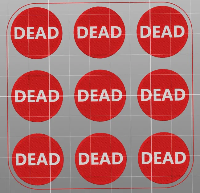 Token Quái Vật Lật 2 Mặt cho D&D (1–9, lật là “DEAD”) - Image 2