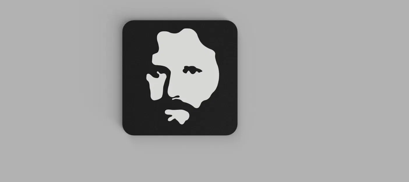 Lót ly Jim Morrison (2 màu) 10x10cm - Image 3