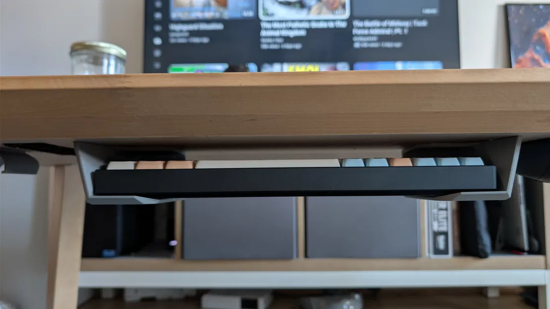 Giá treo Keychron K6 dưới gầm bàn (under desk mount) - Image 1