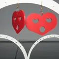 Bộ bông tai hình tim kèm stand (Set of Heart earrings with stand) - Thumbnail 3