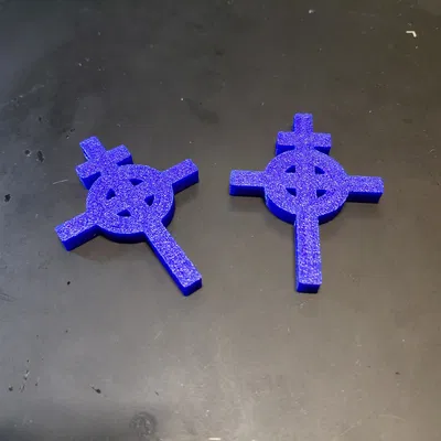 Mặt dây chuyền thánh giá Celtic 2 thanh (Dual-bar Celtic Cross Necklace)