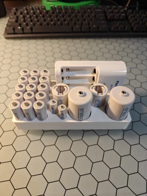 Gridfinity cho Pin Sạc Eneloop - Image 1