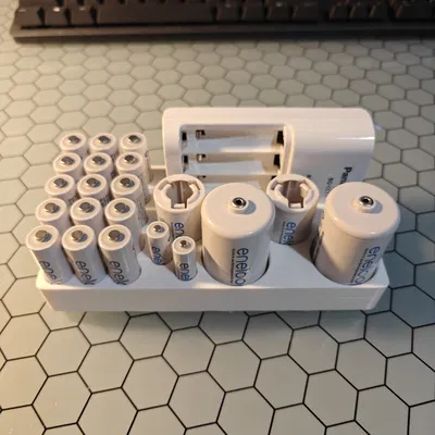 Gridfinity cho Pin Sạc Eneloop